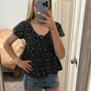 Floral extra small baby t-shirt